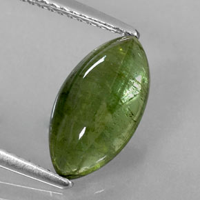 Tourmaline vert naturelle transparent, 2,52 ct, transparent / translucide