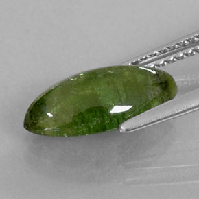 Tourmaline vert naturelle transparent, 2,52 ct, transparent / translucide