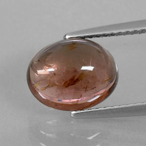 Tourmaline marron naturelle transparent, 3,30 ct, transparent / translucide