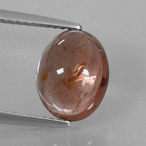 Tourmaline marron naturelle transparent, 3,30 ct, transparent / translucide