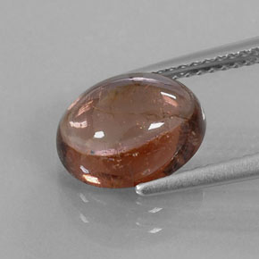 Tourmaline marron naturelle transparent, 3,30 ct, transparent / translucide