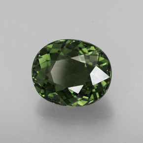 Tourmaline vert naturelle coupe ovale, 2,05 ct, VVS-VS