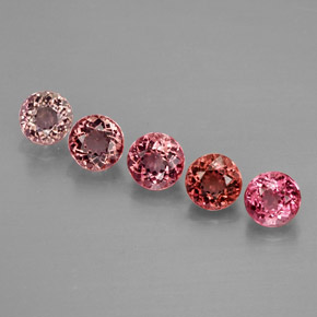 Achetez naturel ct multicolore tourmaline gems, coupe roude, en provenance mozambique chez gemselect. en stock, livraison internationale!