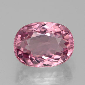 Tourmaline rose naturelle coupe ovale, 2,63 ct, VVS-VS
