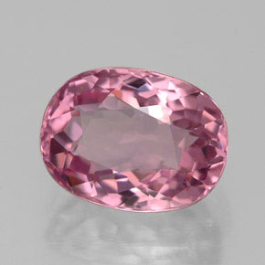 Tourmaline rose naturelle coupe ovale, 2,63 ct, VVS-VS