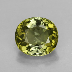 Tourmaline vert naturelle coupe ovale, 2,46 ct, VVS-VS