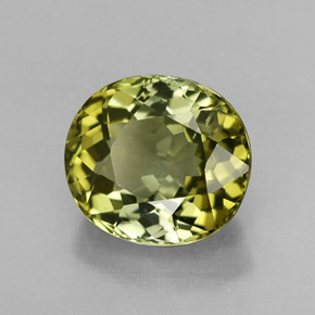 Tourmaline vert naturelle coupe ovale, 2,46 ct, VVS-VS