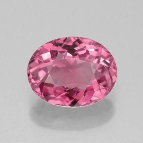 Tourmaline rose naturelle coupe ovale, 1,46 ct, VVS-VS