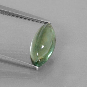 Tourmaline vert naturelle transparent, 1,25 ct, transparent / translucide