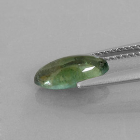 Tourmaline vert naturelle transparent, 1,25 ct, transparent / translucide