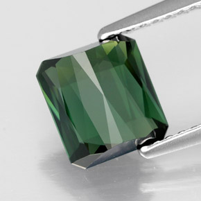 Tourmaline vert naturelle taille émeraude, 2,01 ct, VVS-VS