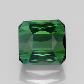 Tourmaline vert naturelle taille émeraude, 1,89 ct, VVS-VS