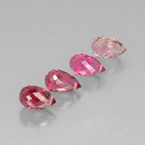 Achetez naturel ct multicolore tourmaline gems, briolette, en provenance mozambique chez gemselect. en stock, livraison internationale!