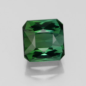 Tourmaline vert naturelle taille émeraude, 1,77 ct, VVS