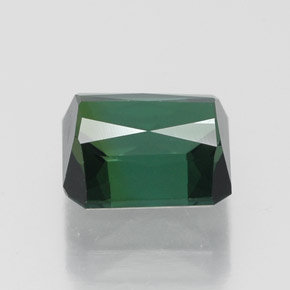 Tourmaline vert naturelle taille émeraude, 1,80 ct, VVS