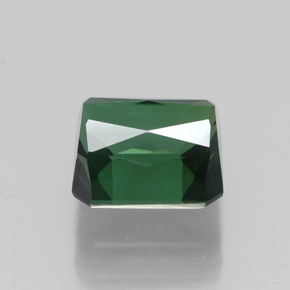 Tourmaline vert naturelle taille émeraude, 1,89 ct, VVS-VS