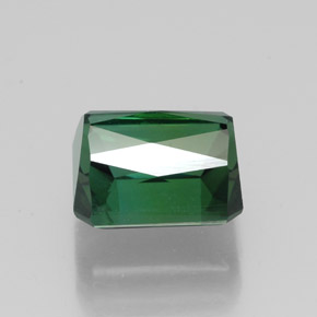 Tourmaline vert naturelle taille émeraude, 2,51 ct, VVS