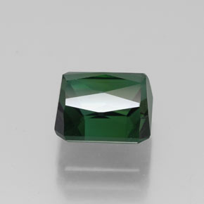 Tourmaline vert naturelle taille émeraude, 2,50 ct, VVS