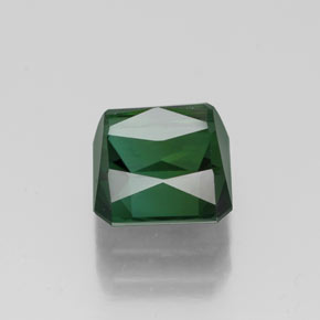 Tourmaline vert naturelle taille émeraude, 2,27 ct, VVS