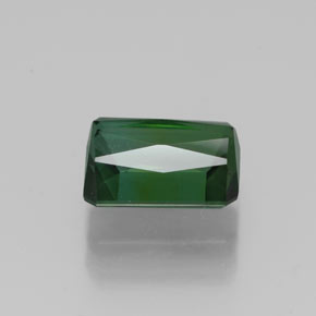 Tourmaline vert naturelle taille émeraude, 1,73 ct, VS