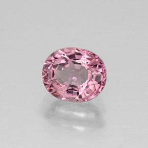 Tourmaline multicolore naturelle coupe ovale, 0,85 ct, VVS