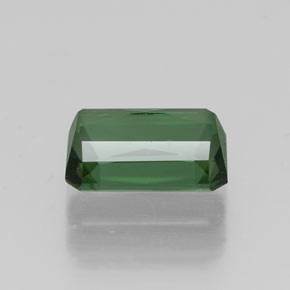 Tourmaline vert naturelle taille émeraude, 1,00 ct, VVS-VS