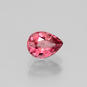 Tourmaline rose naturelle en forme de poire, 0,60 ct, VVS-VS