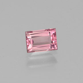 Tourmaline rose naturelle baguette, 0,42 ct, VVS