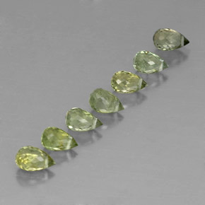 Achetez naturel 2.89ct Pale Lime Green  Tourmaline gems, Briolette, En provenance Mozambique chez GemSelect. En stock, livraison internationale!