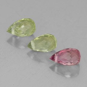 Achetez naturel ct multicolore tourmaline gems, briolette, en provenance mozambique chez gemselect. en stock, livraison internationale!