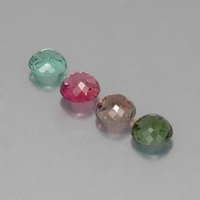 Achetez naturel ct multicolore tourmaline gems, coupe roude, en provenance mozambique chez gemselect. en stock, livraison internationale!