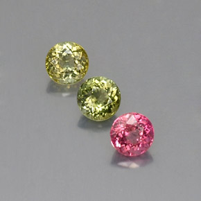 Achetez naturel ct multicolore tourmaline gems, coupe roude, en provenance mozambique chez gemselect. en stock, livraison internationale!