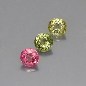 Achetez naturel ct multicolore tourmaline gems, coupe roude, en provenance mozambique chez gemselect. en stock, livraison internationale!