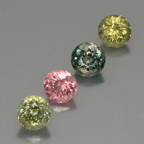 Achetez naturel ct multicolore tourmaline gems, coupe roude, en provenance mozambique chez gemselect. en stock, livraison internationale!