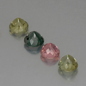 Achetez naturel ct multicolore tourmaline gems, coupe roude, en provenance mozambique chez gemselect. en stock, livraison internationale!