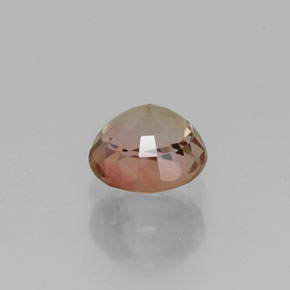 Tourmaline multicolore naturelle coupe roude, 0,60 ct, VVS-VS