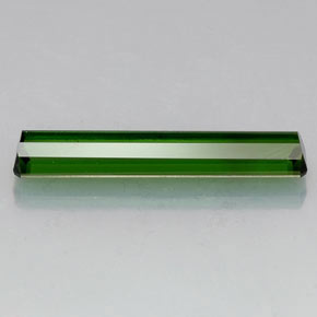 Tourmaline vert naturelle taille émeraude, 5,02 ct, VVS