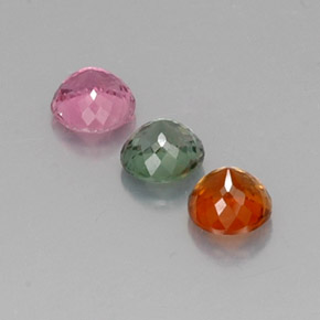 Achetez naturel ct multicolore tourmaline gems, coupe roude, en provenance mozambique chez gemselect. en stock, livraison internationale!