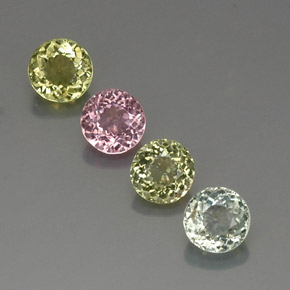 Achetez naturel ct multicolore tourmaline gems, coupe roude, en provenance mozambique chez gemselect. en stock, livraison internationale!