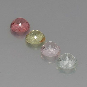 Achetez naturel ct multicolore tourmaline gems, coupe roude, en provenance mozambique chez gemselect. en stock, livraison internationale!