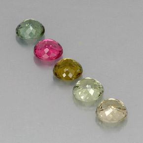 Achetez naturel ct multicolore tourmaline gems, coupe roude, en provenance mozambique chez gemselect. en stock, livraison internationale!