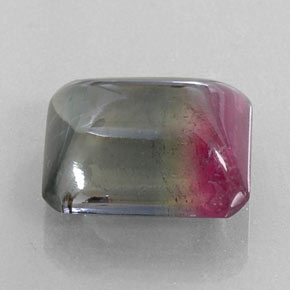Tourmaline bicolore naturelle transparent, 12,38 ct, transparent / translucide