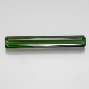 Tourmaline vert naturelle taille émeraude, 10,12 ct, VVS