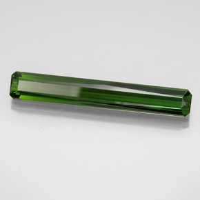 Tourmaline vert naturelle taille émeraude, 10,12 ct, VVS