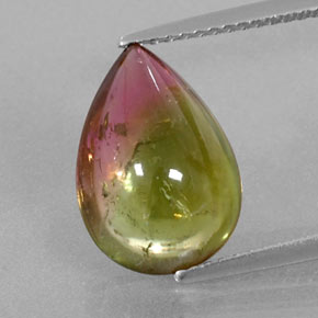 Tourmaline multicolore naturelle transparent, 4,43 ct, transparent / translucide