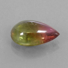 Tourmaline multicolore naturelle transparent, 4,43 ct, transparent / translucide