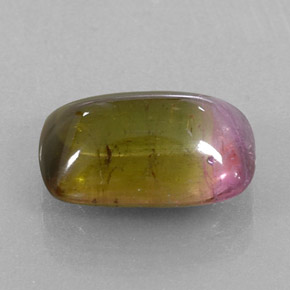 Tourmaline bicolore naturelle transparent, 6,64 ct, transparent / translucide