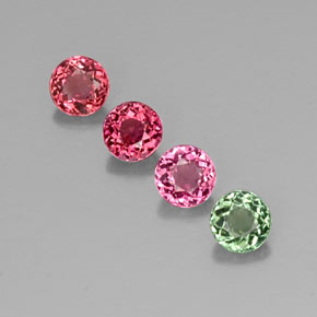 Achetez naturel ct multicolore tourmaline gems, coupe roude, en provenance mozambique chez gemselect. en stock, livraison internationale!