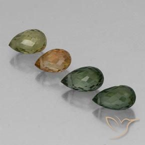 Achetez naturel 2,62ct multicolore tourmaline gems, briolette, en provenance mozambique chez gemselect. en stock, livraison internationale!