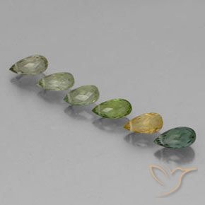 Shop natural 2.76ct Multicolore Tourmaline gems, Briolette, from Mozambique at GemSelect. In stock, global shipping!